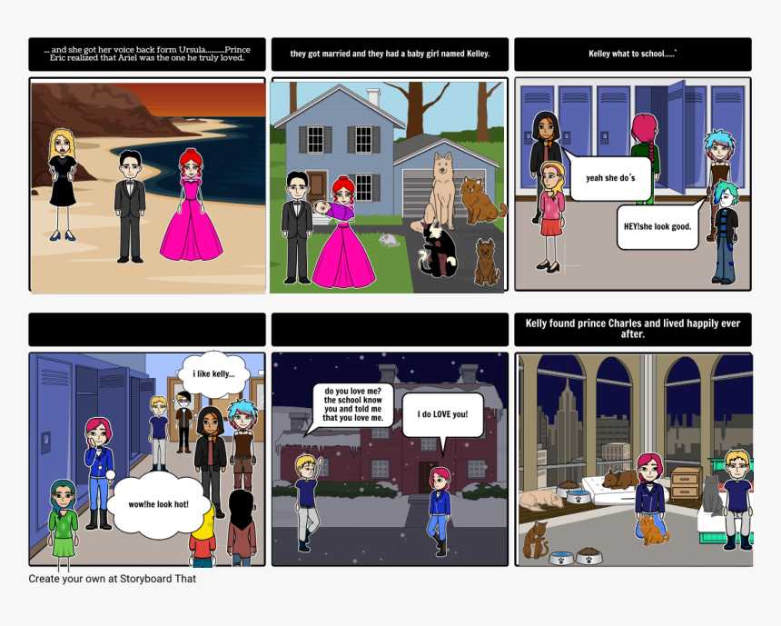 Story Board For Little Mermaid, HD Png Download