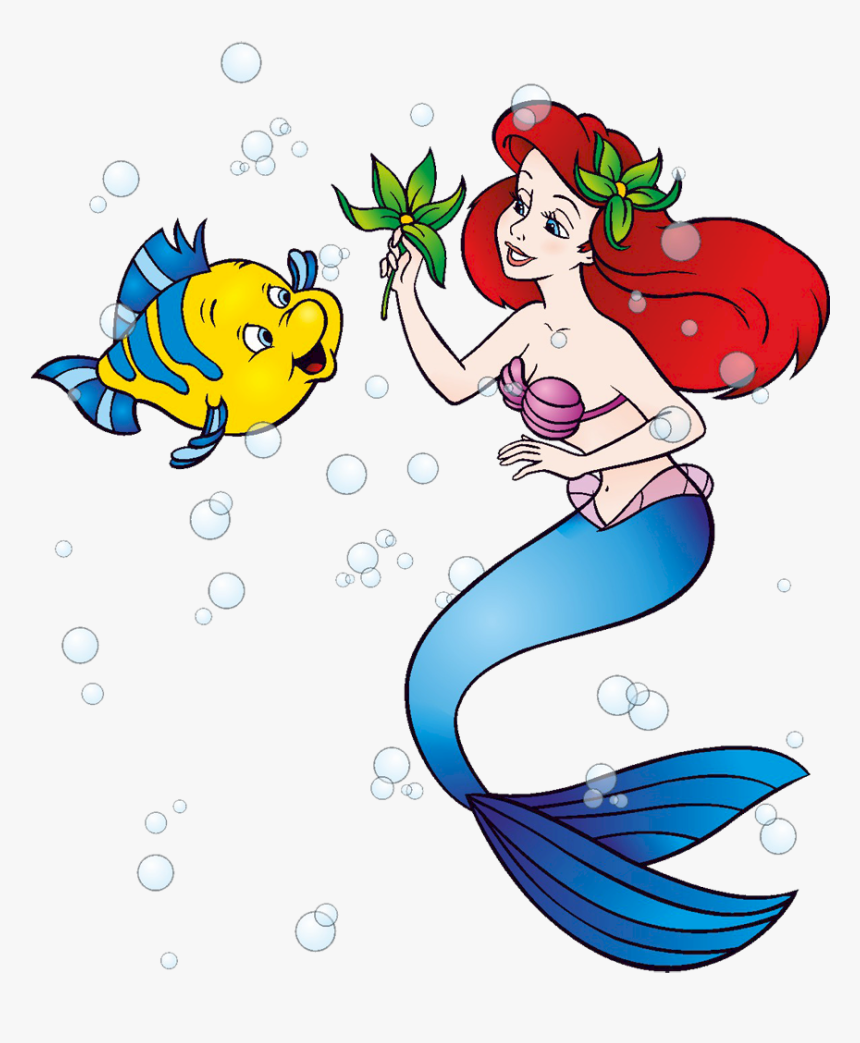Transparent Baby Mermaid Clipart - Disney Little Mermaid Clip Art, HD Png Download