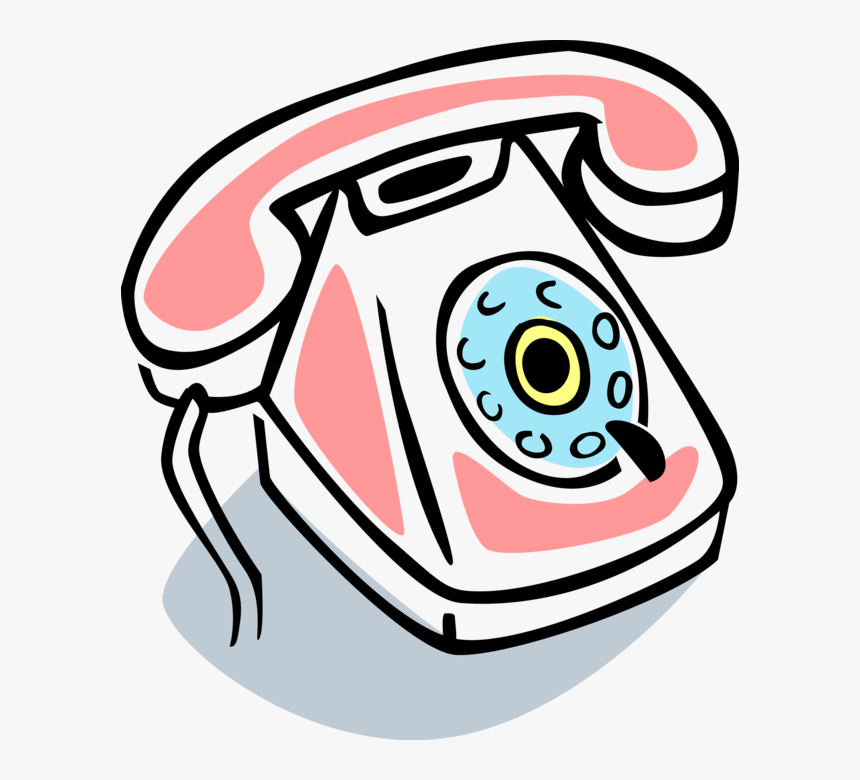 Vector Illustration Of Home Phone Telecommunications, HD Png Download