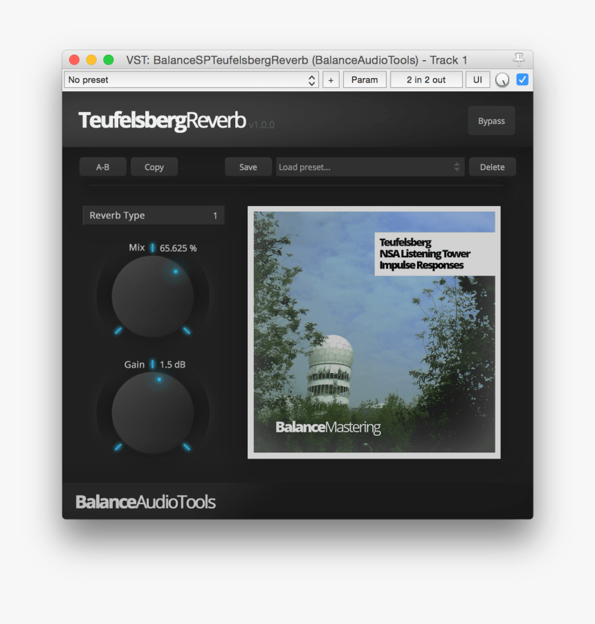 The Balance Audio Tools Teufelsberg Reverb - Latest Reverb Vst, HD Png Download