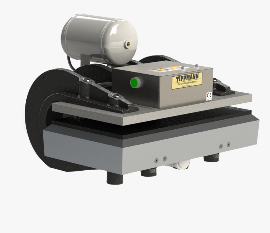 Clicker 1500 Die Cutting Press W/ Stand & Air Accumulator - Pneumatic Press 1500, HD Png Download