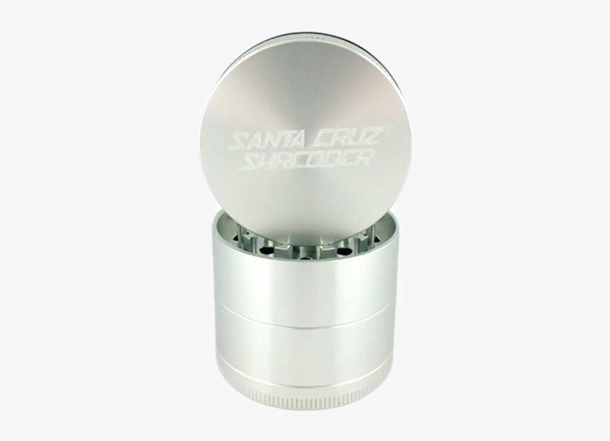 Santa Cruz Shredder 4 Piece Medium Grinder/sifter Silver - Box, HD Png Download