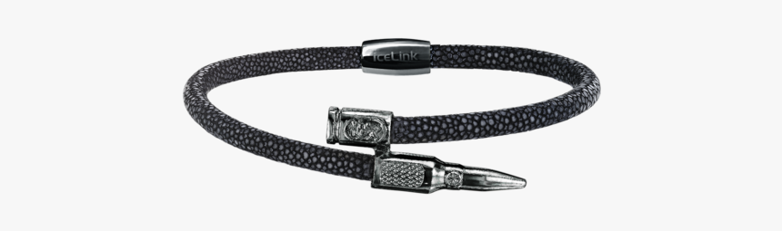 Black Stingray Bracelet With Black Bullet - Strap, HD Png Download