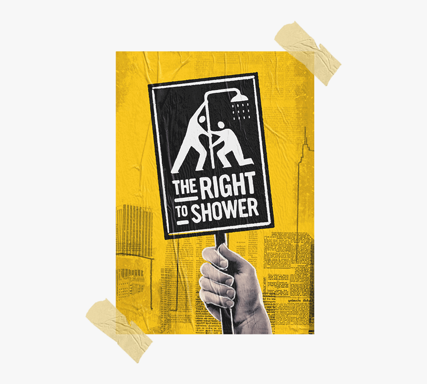 The Right To Shower Poster - Right To Shower Unilever, HD Png Download