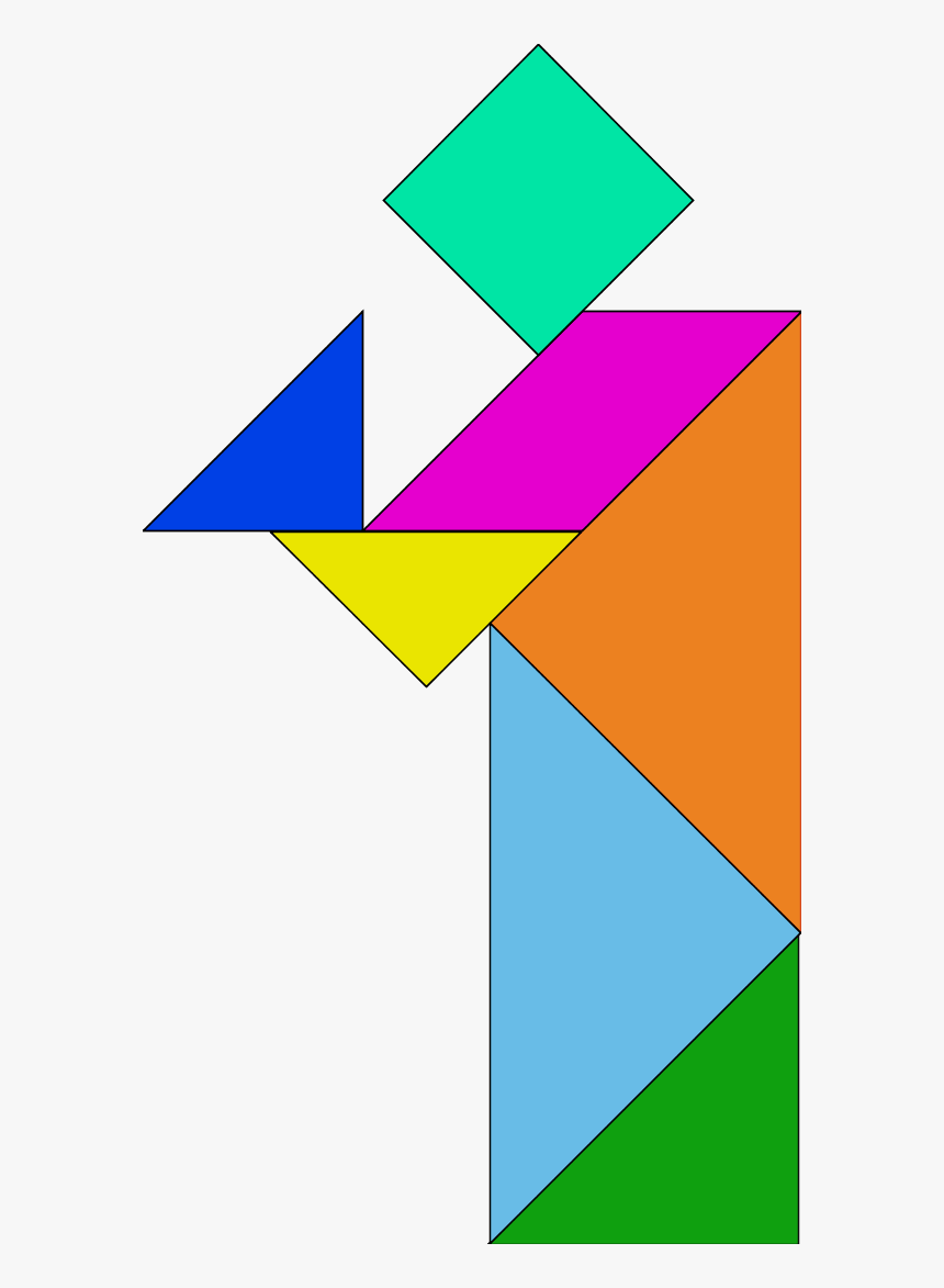 Chinese Chess Plate - Tangram Patterns, HD Png Download