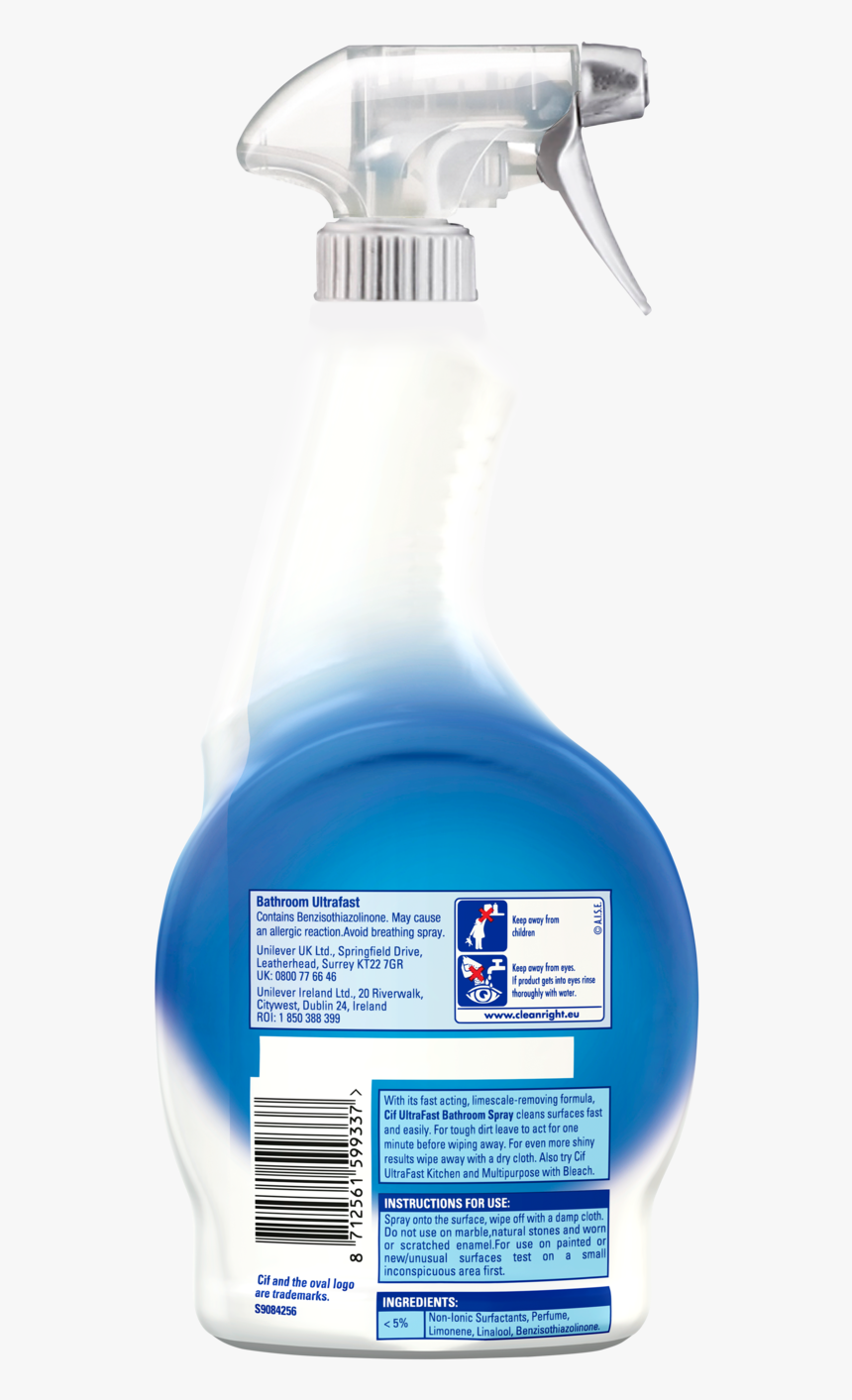 Cif Ultrafast Bathroom Spray 450ml, HD Png Download