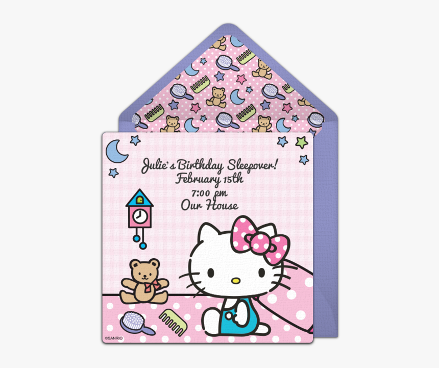 Hello Kitty Invitations, HD Png Download