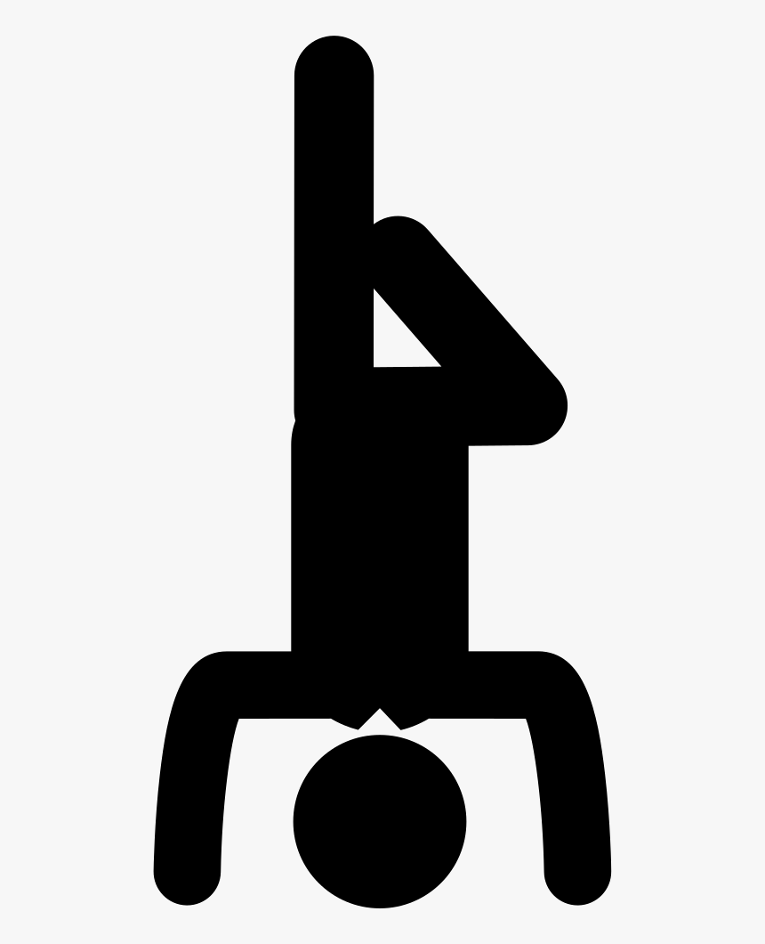 Yoga Icon Svg - Inverted Man, HD Png Download