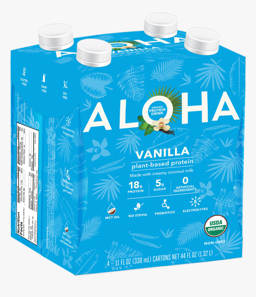 Vanilla Organic Protein Drink - Plastic Bottle, HD Png Download