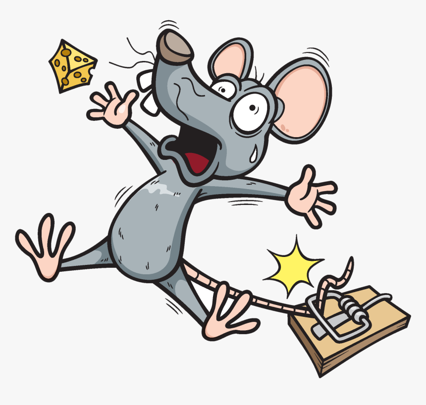 Clip Art Amid Trap Clipart - موش و تله موش, HD Png Download