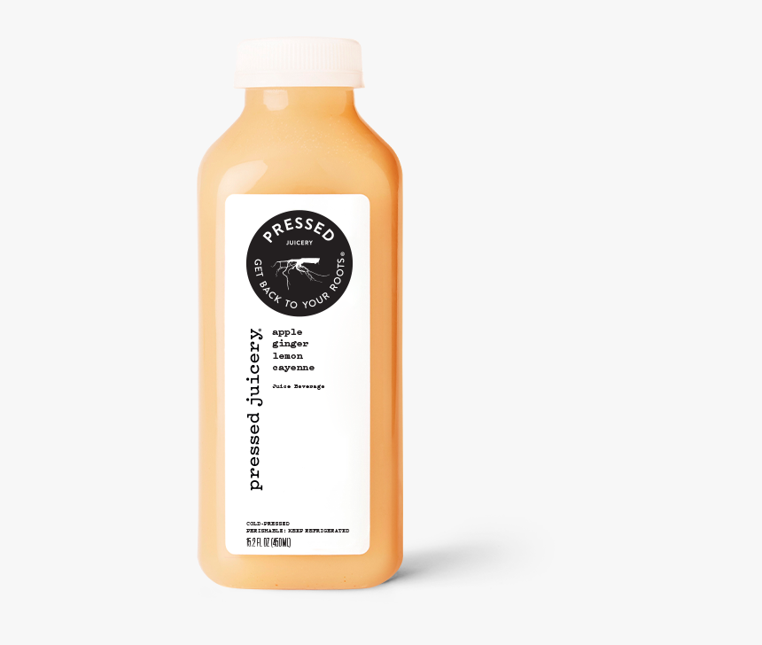 Apple Lemon Ginger Cayenne Juice - Pressed Juicery Vanilla Almond, HD Png Download