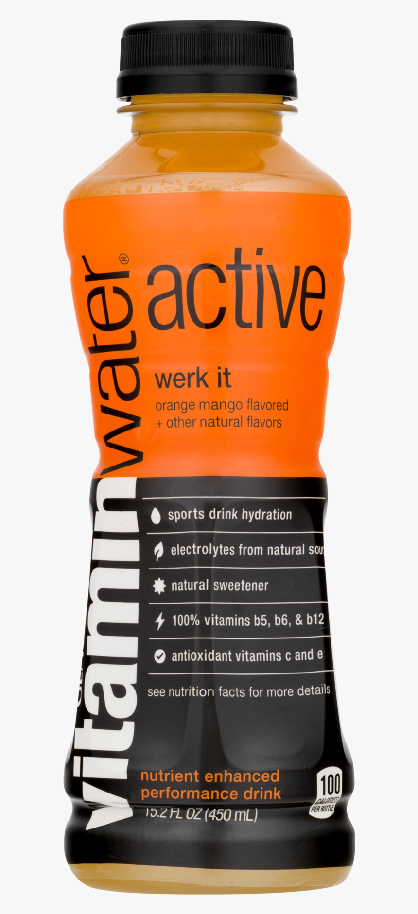 Glaceau Vitamin Water Active Move It Strawberry Black, HD Png Download