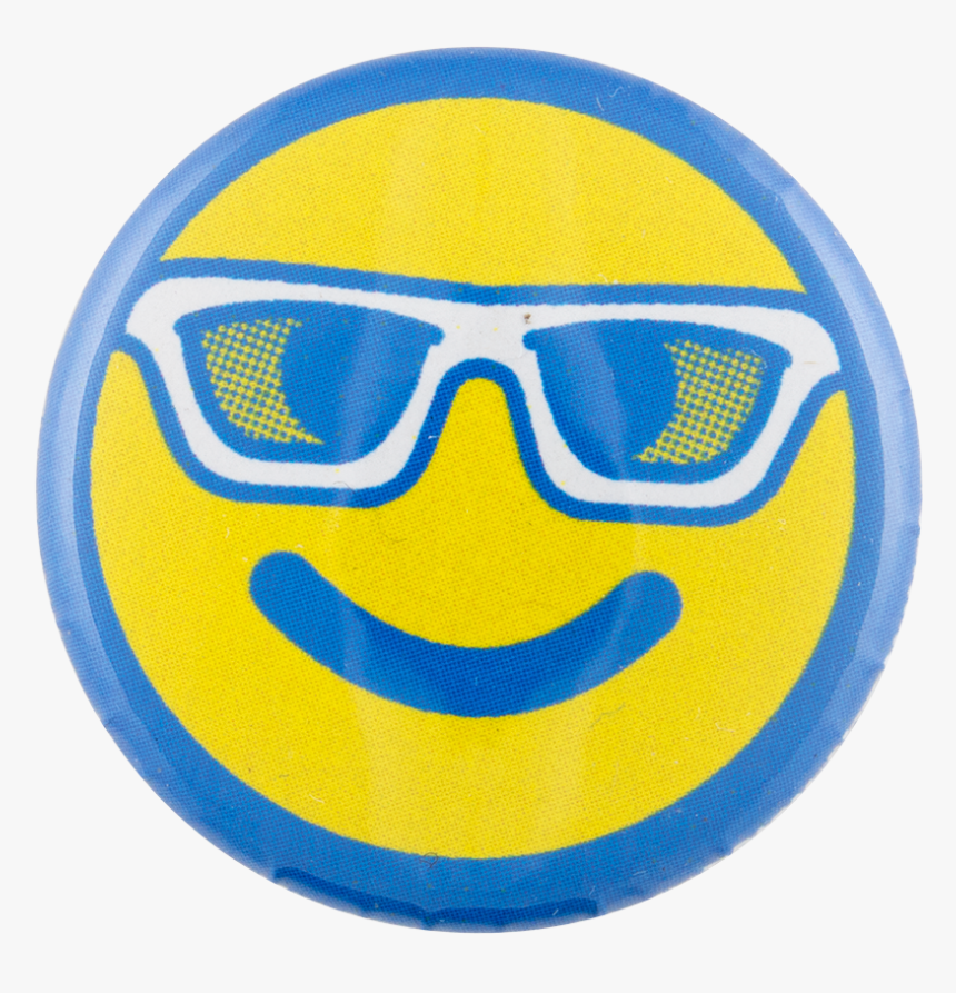 Sunglasses Smiley Face Smileys Button Museum - Smiley, HD Png Download