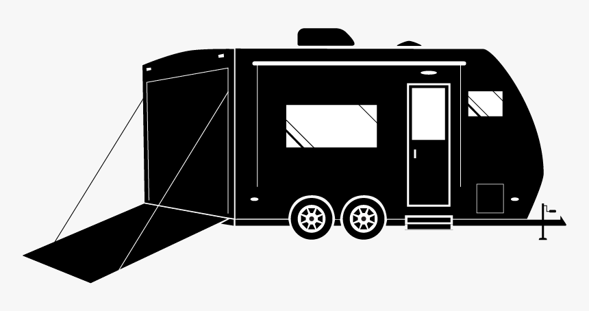 Clip Art Campervans Car Vector Graphics Pickup Truck - Toy Hauler Camper Clipart, HD Png Download