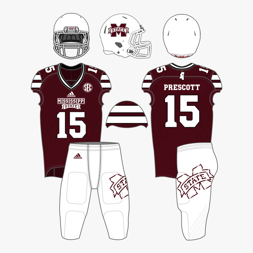Mississippi State University , Png Download - Northwestern State Football Uniforms, Transparent Png