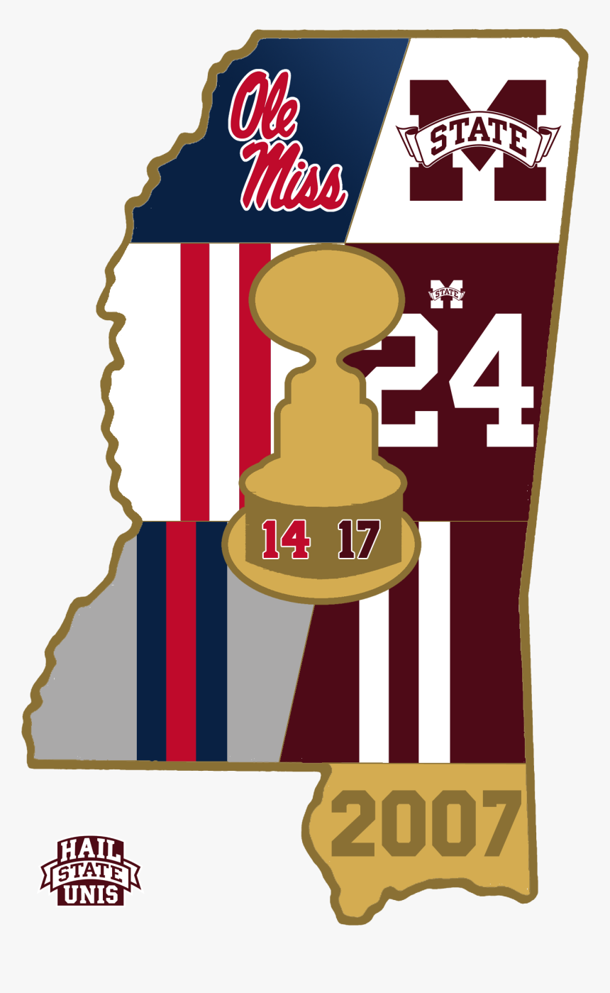 Egg Bowl Uniform History Hail State Unis - Mississippi State Vs Ole Miss 2014, HD Png Download