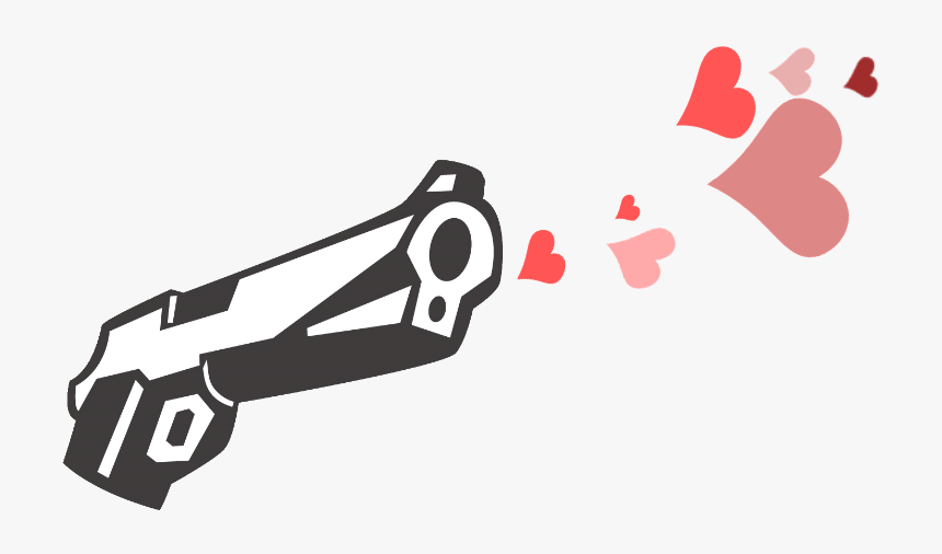 Gunsandrosesgraphic2 - Transparent Two Guns Png, Png Download