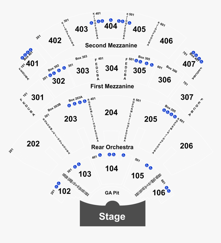K Rock Centre Seating Chart Hd Png Download Transparent Png Image Pngitem