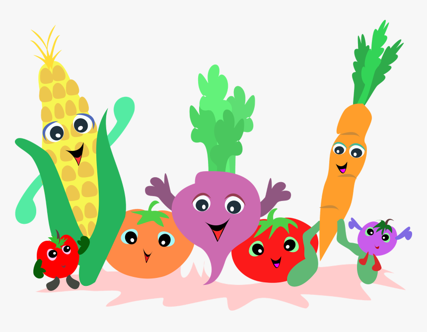 Transparent Healthy Clipart - Fruit And Vegetables Clipart, HD Png Download