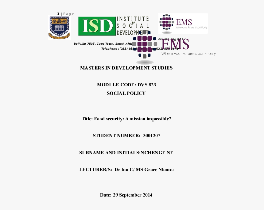 University Of The Western Cape, HD Png Download