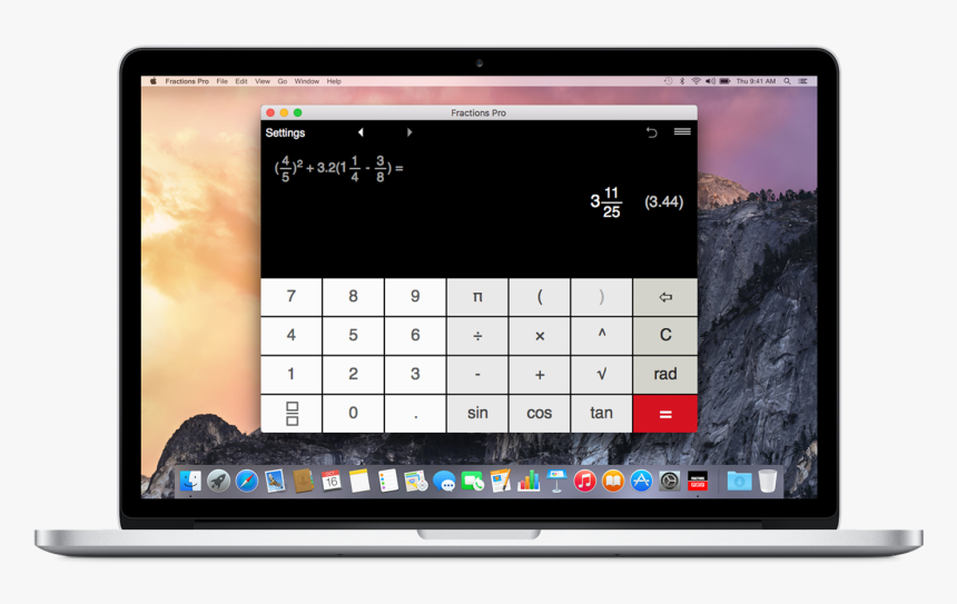 Fractions Pro For Mac - Volume, HD Png Download