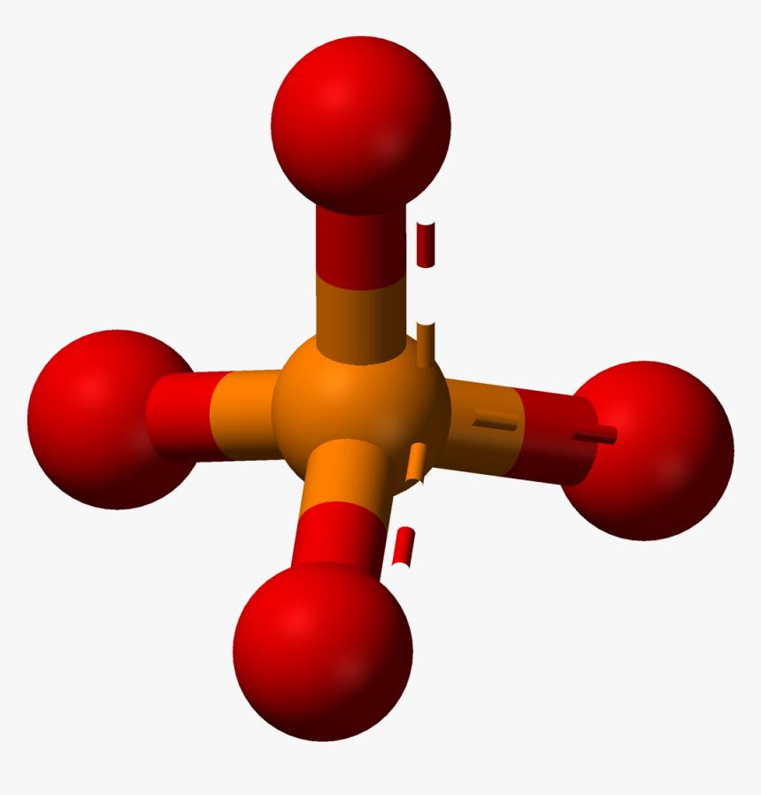 Phosphate Ball And Stick Model, HD Png Download