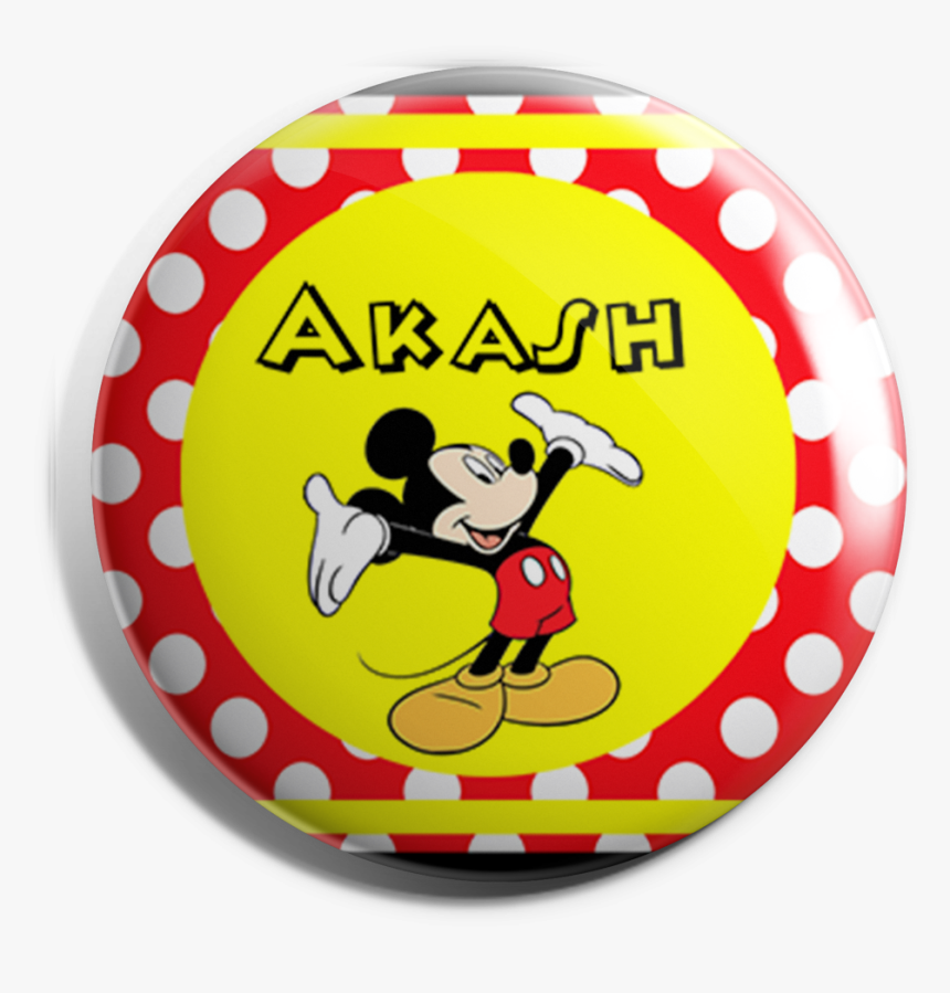 Funcart New Mickey Mouse Button Badge 
 Title Funcart, HD Png Download