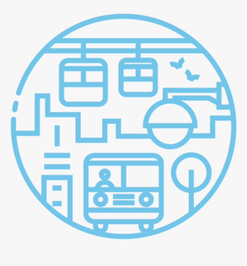 An Icon Representing The Traffic In A City - Circle, HD Png Download