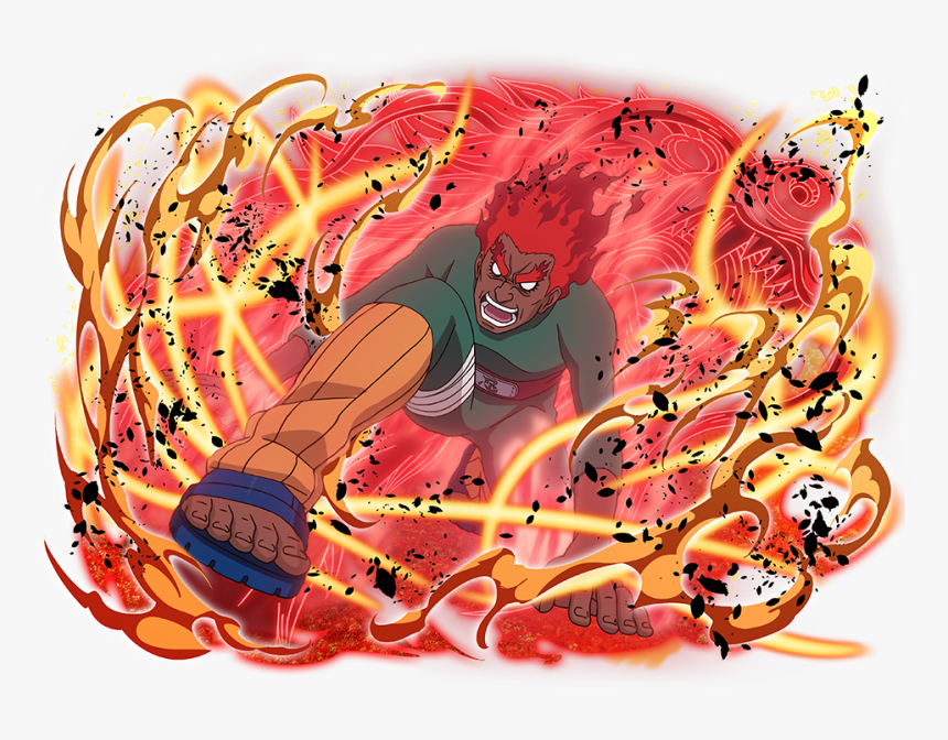 Transparent Naruto Shuriken Png - Naruto Blazing Might Guy, Png Download
