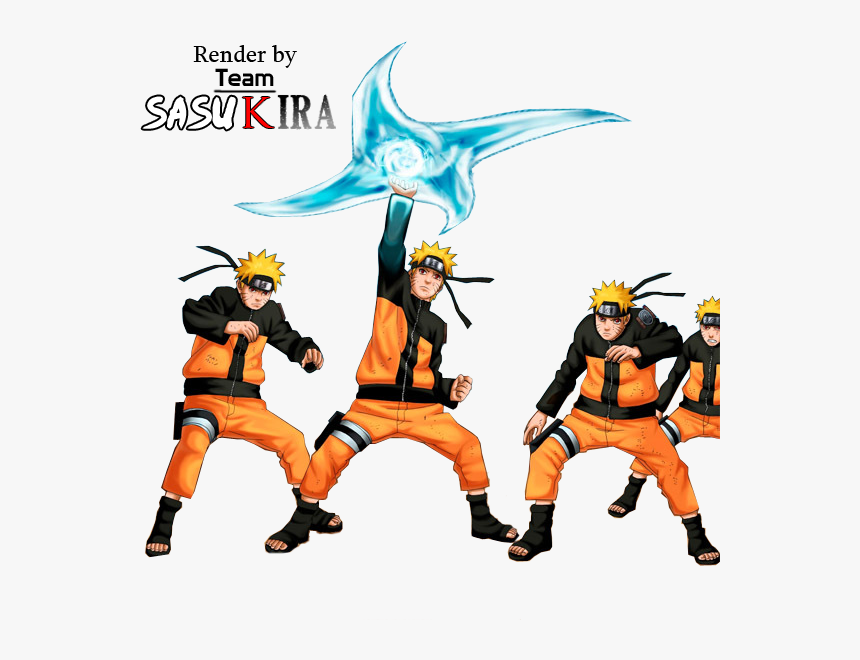 9531 Render Naruto Shippuuden Kage Bunshin Rasenshuriken - Naruto Uzumaki Rasen Shuriken Render, HD Png Download