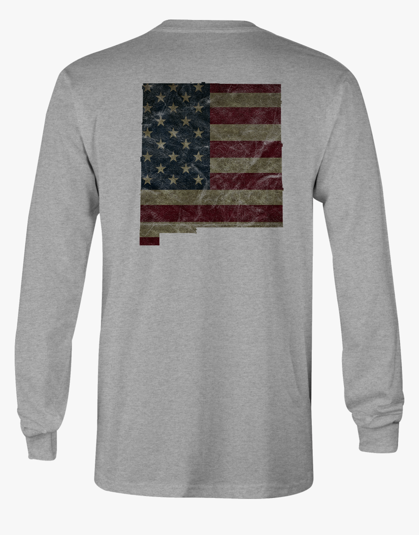 American Long Sleeve Tshirt New Mexico Flag Shirt For - Long-sleeved T-shirt, HD Png Download