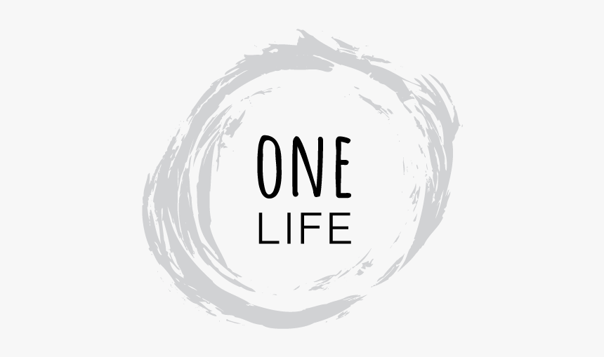 Onelifelogopainted Grayscale - Circle, HD Png Download
