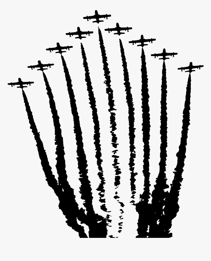 Air Show Silhouette - Illustration, HD Png Download