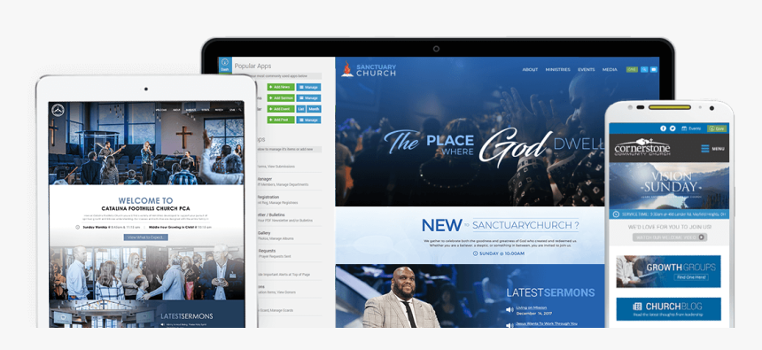 Church Website Design Samples - Website, HD Png Download