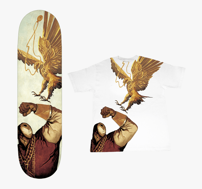 Ghostface Killah Skateboard Deck And T-shirt - Ghostface Killah Hockey Mask, HD Png Download