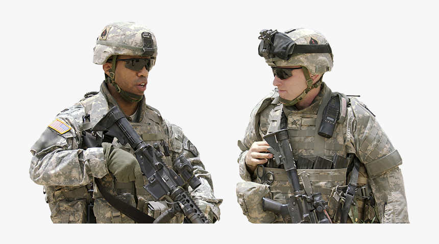 Soldier With Kevlar Vest, HD Png Download