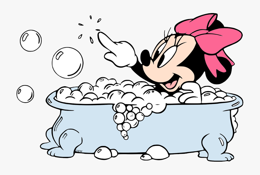 Minnie Taking A Bath, HD Png Download