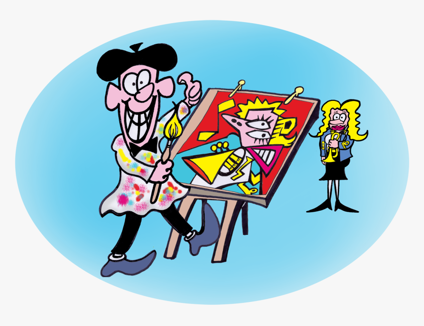 Cartoonist Artist Cartoon, HD Png Download