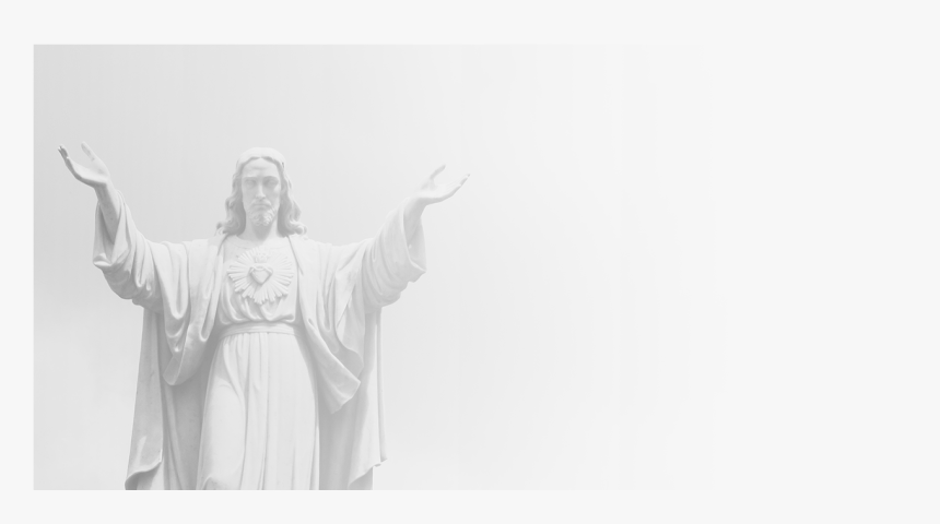 Transparent Sagrado Corazon De Jesus Png - Monochrome, Png Download