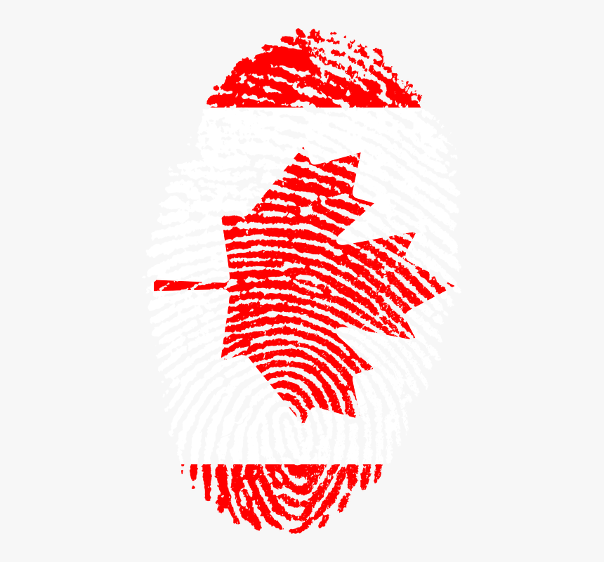 Canada Flag Fingerprint, HD Png Download