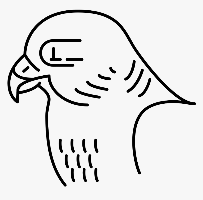 Peregrine Falcon Easy To Draw, HD Png Download