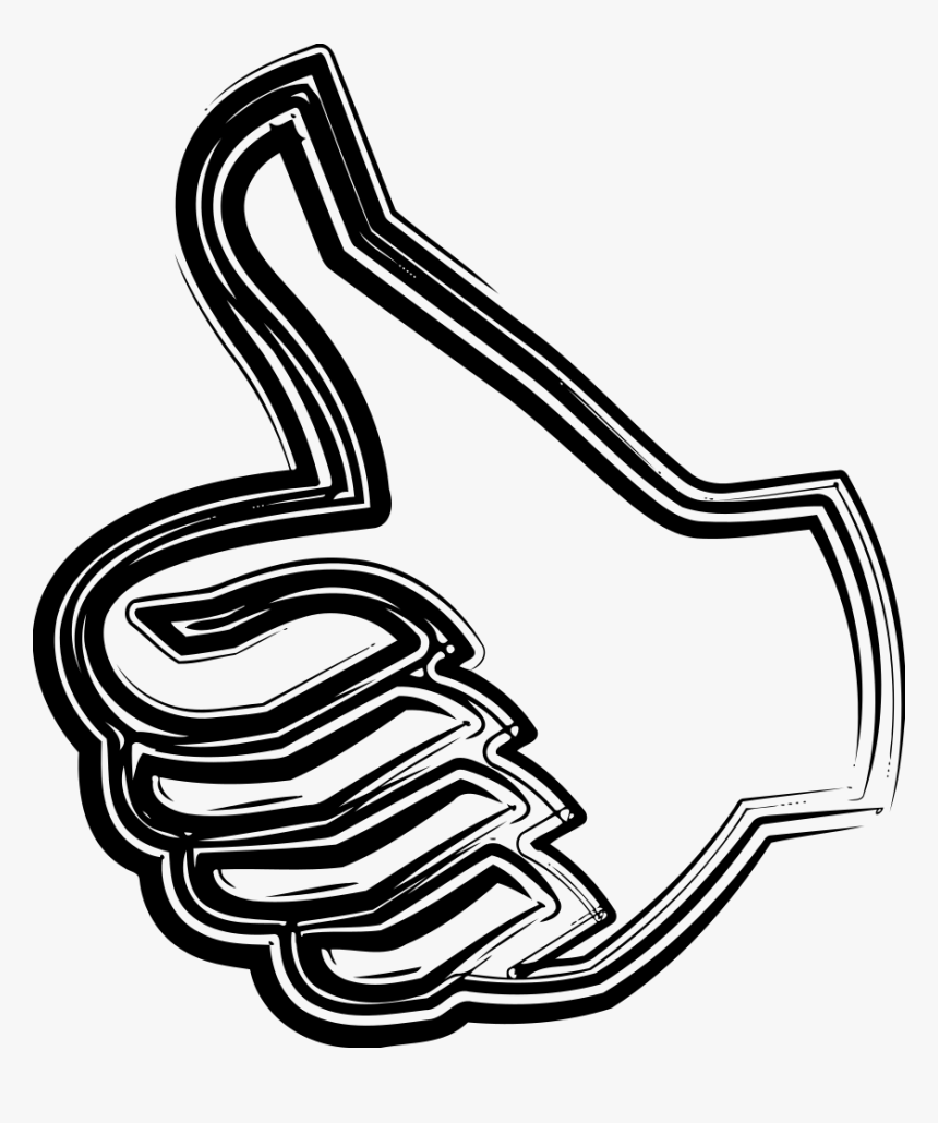Transparent White Thumbs Up Png - Thumb Signal, Png Download