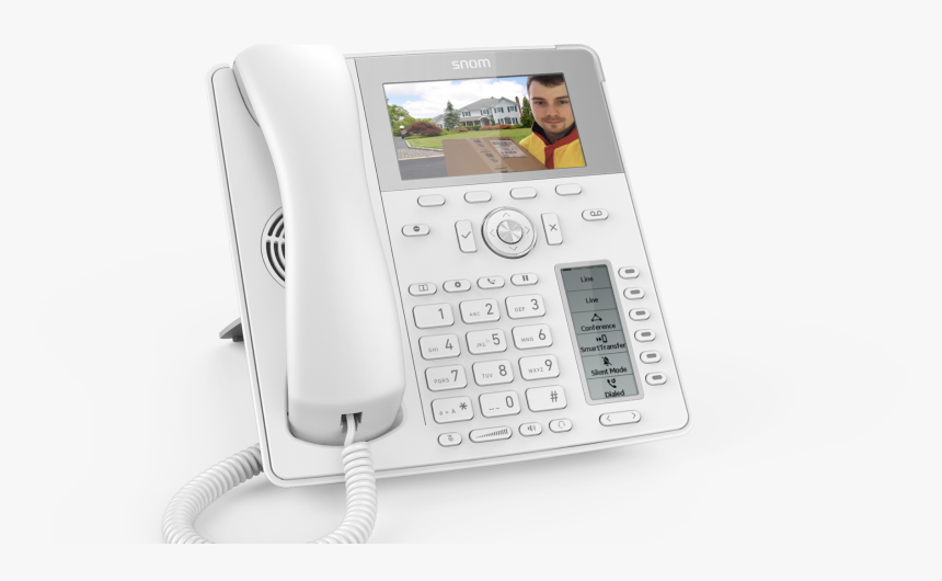 Video Door - Snom D735 Ip Phone Black Wired & Wireless Handset, HD Png Download