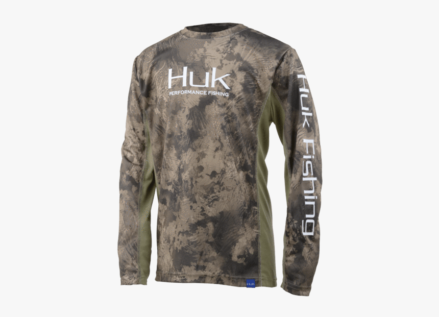 Huk Youth Icon X Camo Long Sleeve Shirt 
 Class - Long-sleeved T-shirt, HD Png Download