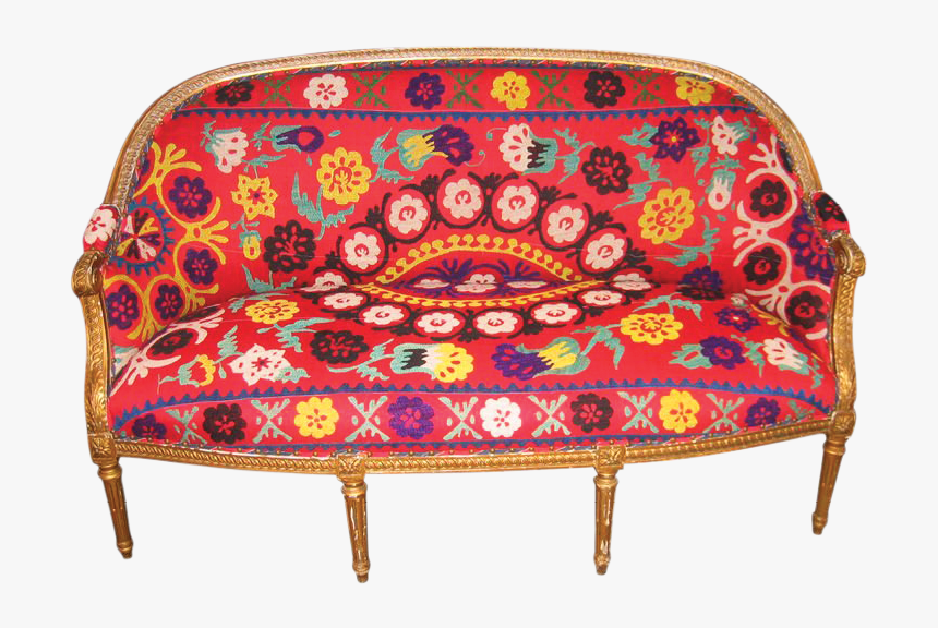 19thcentury Gilded Louis Xvistyle Settee In Vintage - Studio Couch, HD Png Download