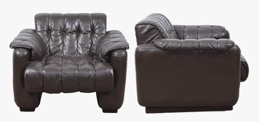 Brown Leather Easy Chair - Recliner, HD Png Download
