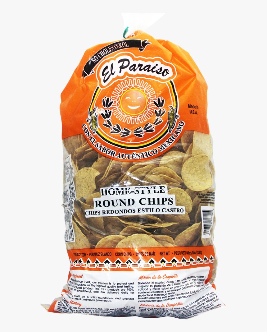Round Party Size Chips 48oz - El Paraiso Tortilla Chips, HD Png Download