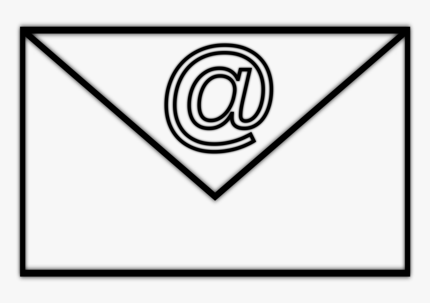 Line And White,circle,rectangle - Email Clipart Transparent, HD Png Download