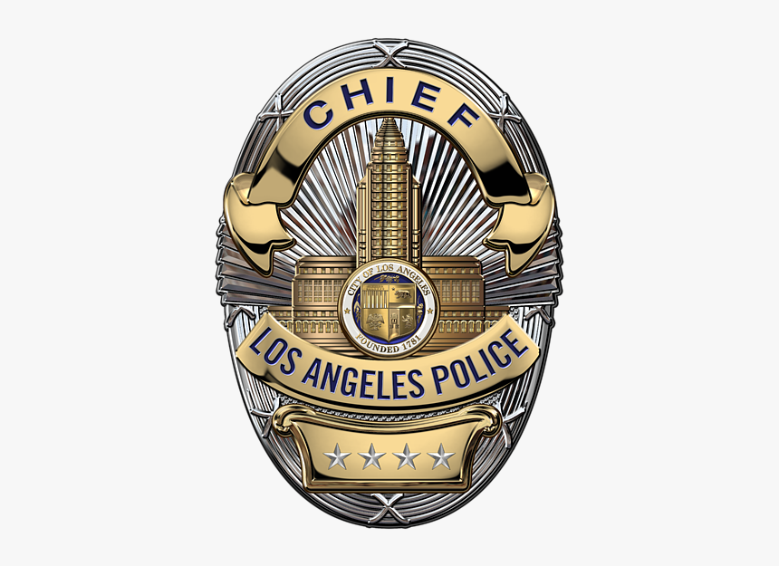 Police Badge Png - Los Angeles Police Chief Badge, Transparent Png