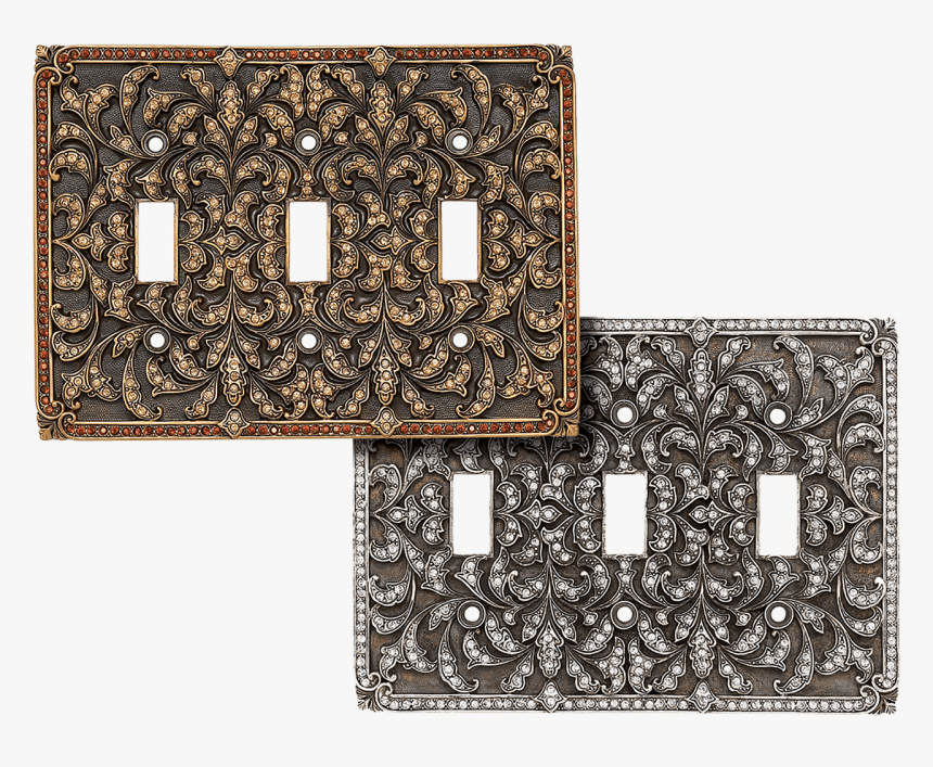 Triple Toggle Switch Cover 8000 With Clear Crystal - Cpu, HD Png Download
